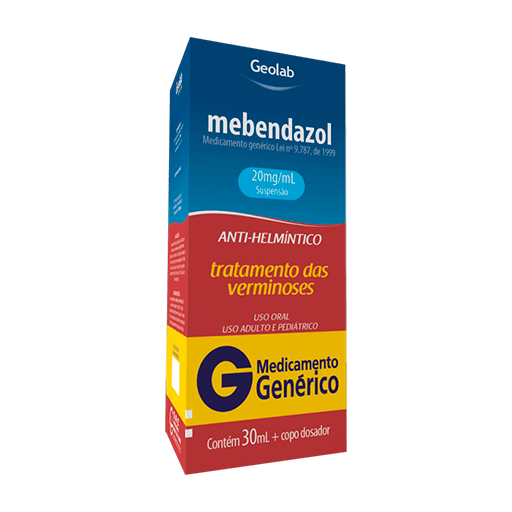 MEBENDAZOL 20MG SUSP 30ML - GEO (G) @