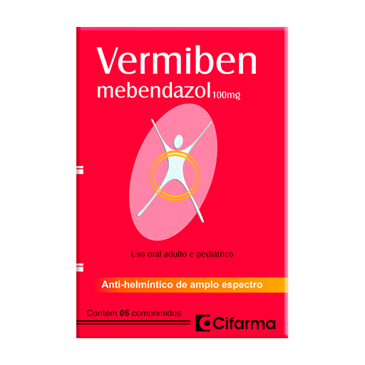 VERMIBEN 100MG 6 CPRS @