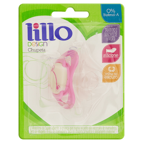 Lillo Chupeta Design Glow N2 Orto Sil Rosa - 618930