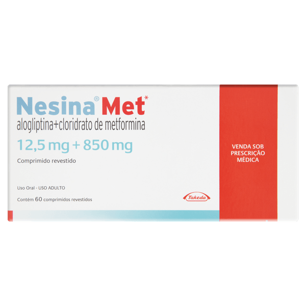 NESINA MET 12,5+850MG 60 CPRS