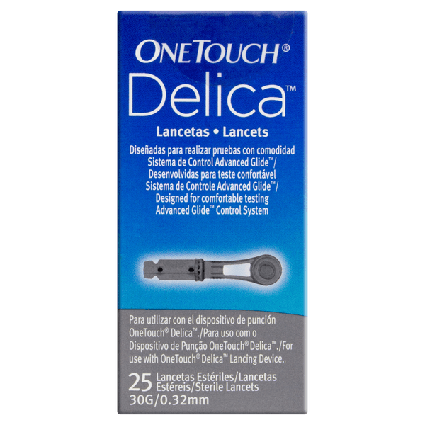 ONE TOUCH DELICA 25 LANCETAS
