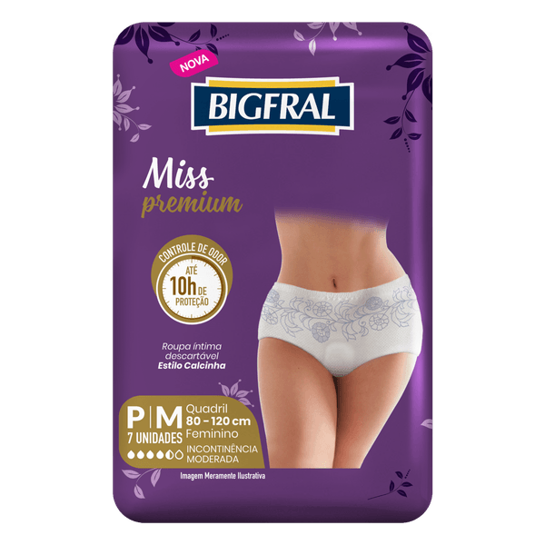 Bigfral Roupa Intima Miss Premium P/M 7 Fr