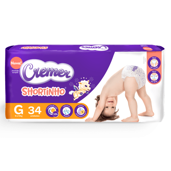 Cremer Fralda Short Jumbo G 34 Fr @