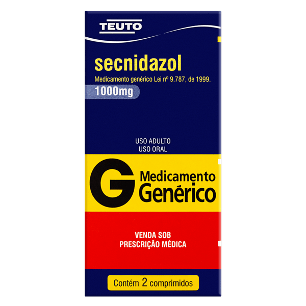 SECNIDAZOL 1000MG 2 CPRS - TEU (G)