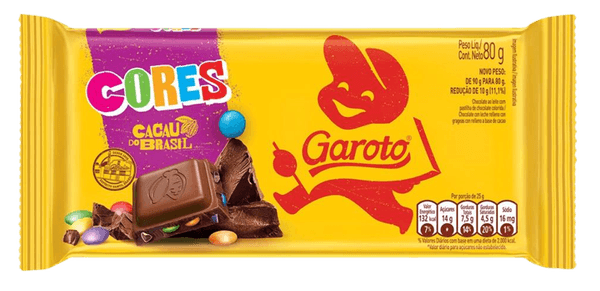 Chocolate Garoto Cores 80G