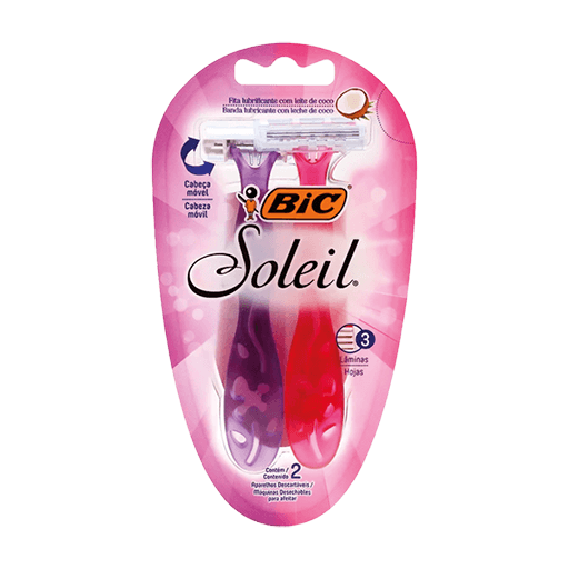 Aparelho Bic Soleil Rosa/Roxo - Coco C/2 (Cx 6)