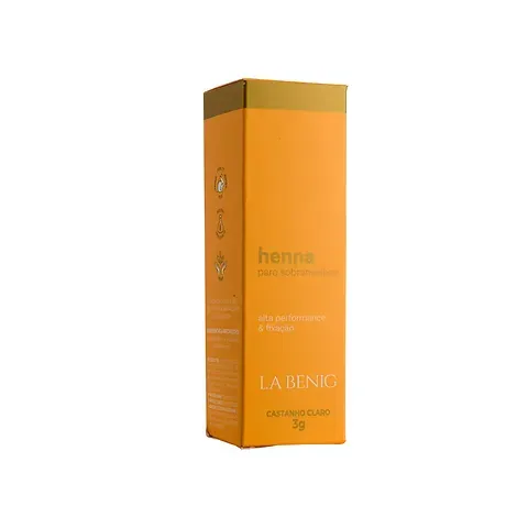 Kit Henna La Benig Marrom 1,5G