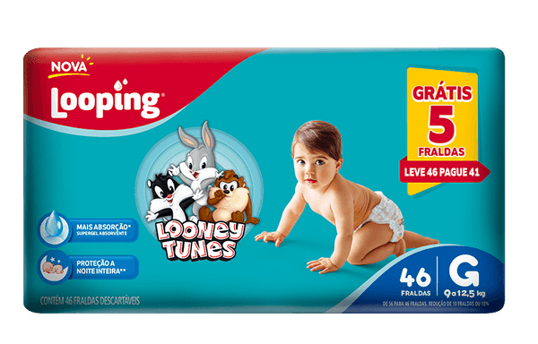 Fralda Looping Hiper G + 5Fr Grts C/46