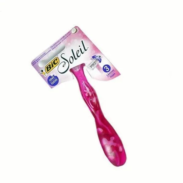 Aparelho de Depilação Bic Soleil 3 Lâminas Rosa 1 Unidade AP Bic Soleil 3 Lam Rosa