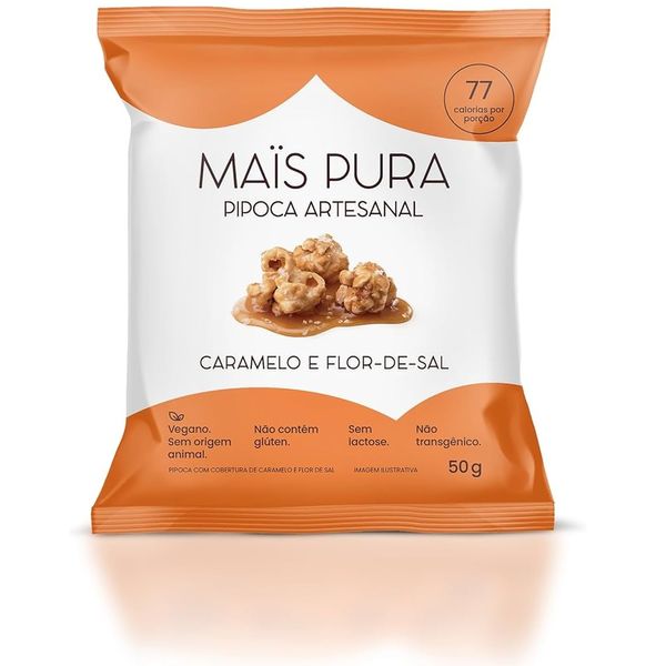 PIPOCA ARTESANAL MAIS PURA CARAMELO E FLOR DE SAL PRO 50G