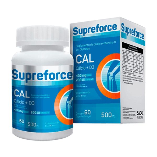Supreforce Cal 500mg 60 Cápsulas SUPREFORCE CAL 500MG 60 CAPS@
