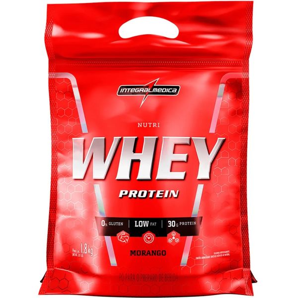 Nutri Whey Protein Morango Refil 1800Kg Integral Medica Nutri Whey Morango Refil 1800Kg