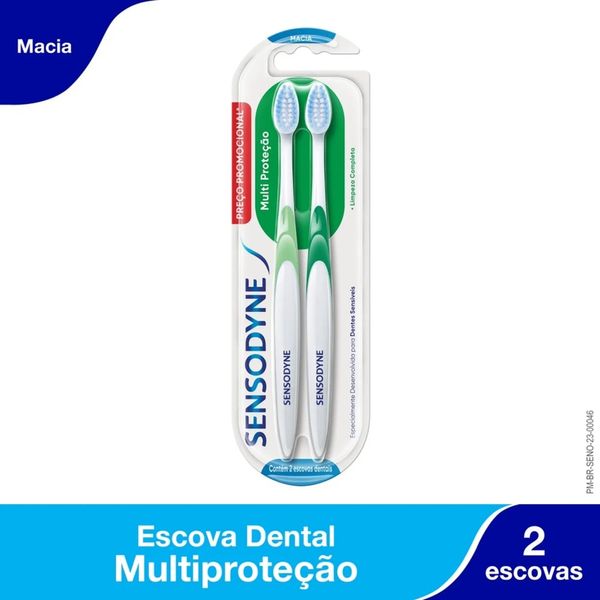 Escova Dental Sensodyne Multi Proteção 2 Unidades Sensodyne Esc Dental Multi Protecao C/2