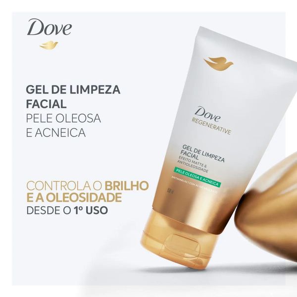 Gel de Limpeza Facial Dove Regenerative Efeito Matte & Antioleosidade 150ml Gel Facial Dove Limpeza Regenerative Matte E Antioleosidade 150ml