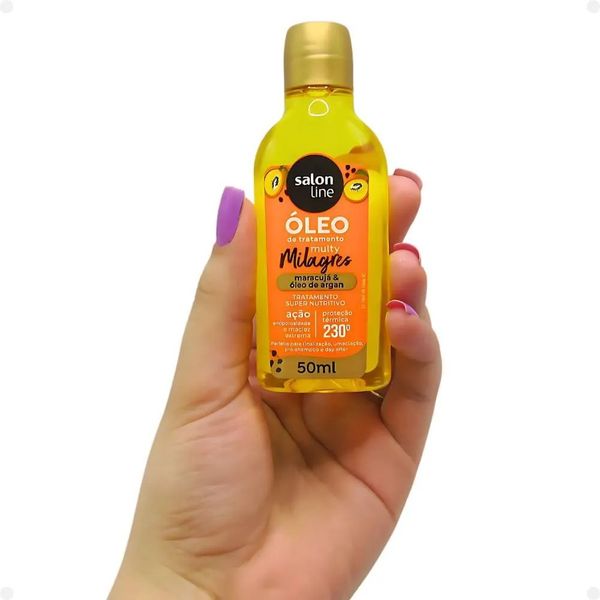 Óleo de Tratamento Salon Line Multy Milagres Maracujá 50ml Oleo Capilar Salon Line Multy Milagres 50Ml