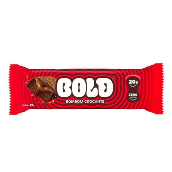 Barra de Proteína Bold sabor Bombom Crocante de 60g Bold Barra Proteina Bombom Crocante 60G